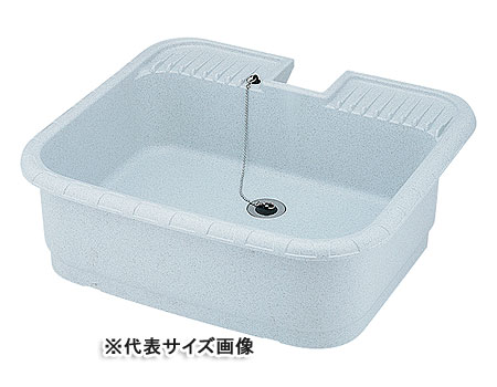Rakuten - マエザワ,水栓パン(550幅みかげカラー,露出設置タイプ,抗菌仕様)ガーデンパン,SP-550