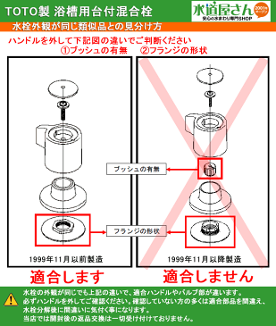 TOTO,TH5B0310,浴槽台付ツーハンドル混合水栓用スピンドル部,開閉バルブ部(TBJ20他用,左閉/右開用,1999年11月以前製用,水側用)