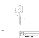 ネコポス対応,LIXIL,INAX,16-06,固定ビス用化粧キャップ(ネジ式,KF-30A/KF-30D他用)