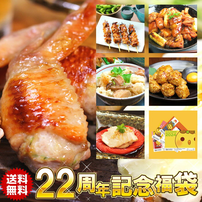 【 送料無料 】祝 ★ 22周年 プレミアム 福袋 ※【 冷凍 限定配送 】［ 手羽餃子 焼き鳥 炊 ...