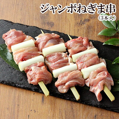 焼き鳥 鶏肉 ジャンボねぎま串やきとり 3本入 ［ 生 串 ］［ もも肉 千葉県産 国産 ネギマ キャンプ BBQ バーベキューセット 食材 肉 串 焼鳥 ヤキトリ やきとり 生串 ギフト 職人 手刺し おすすめ 人気 プロ仕様 業務用 冷蔵 冷凍 ］ 1