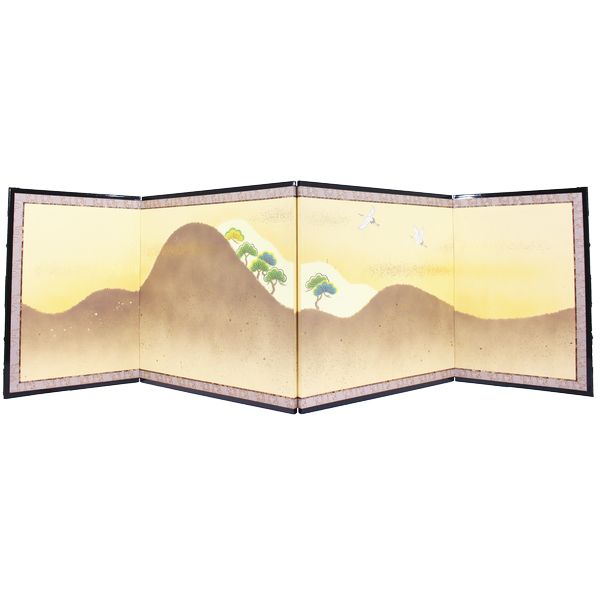 15 四曲里の松 望月 金箔屏風 180756