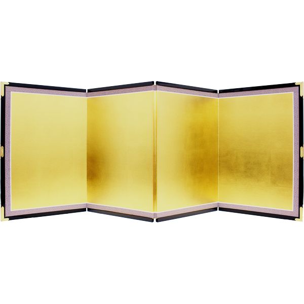 18号 金沢箔 雲龍 マル相 金箔屏風 824674