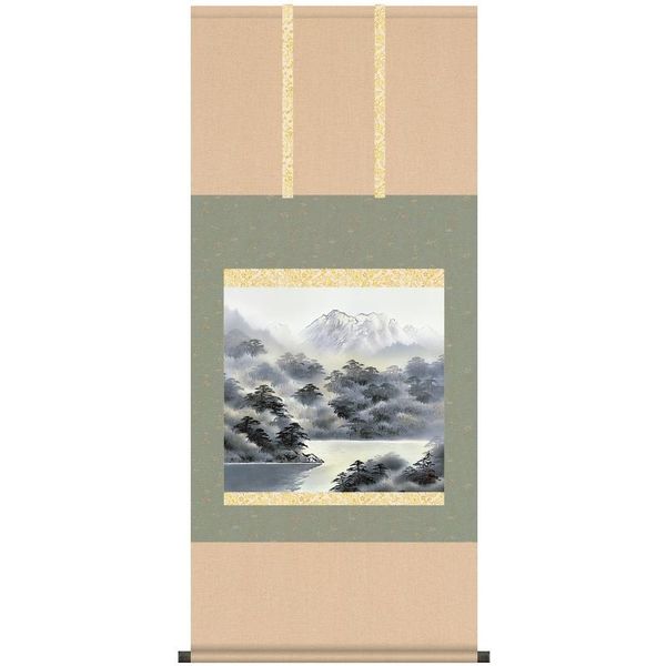 掛軸 三幸 第26集 雄峰水明 尺五 B5-038 鈴村 秀山 140347261