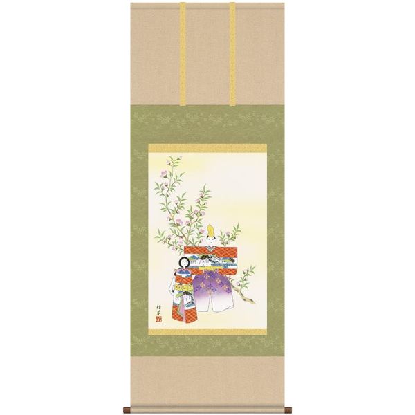 商品の説明 桐箱畳紙収納入り　 本体は新絹本 軸先は陶器 サイズ 横54cm　縦140cm§この商品は次のような名前でも販売されています §§