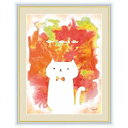 額 三幸 飾1号 ねこ F4 G4-CF003 木下 つぐみ 154764824