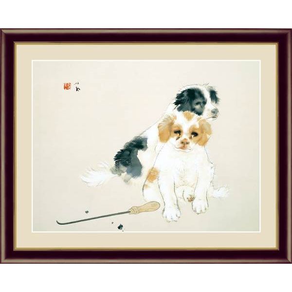 額 三幸 飾1号 爐邊 F6 G4-BN040 竹内 栖鳳 154764967