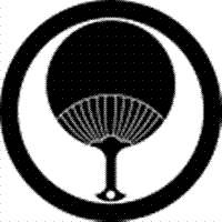 家紋　鯉のぼり　名前旗　五月人形　ひな人形用　家紋番号0272 団扇(うちわ) 丸に一つ団扇 まるにひとつうちわ 139822272