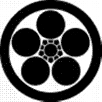 家紋　鯉のぼり　名前旗　五月人形　ひな人形用　家紋番号0509 梅(うめ) 丸に梅鉢 まるにうめばち 139822509