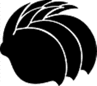 家紋 鯉のぼり 名前旗 五月人形 ひな人形用 家紋番号0863 兎(うさぎ) 後ろ向き三つ並び兎 うしろむきみつならびうさぎ 139822863