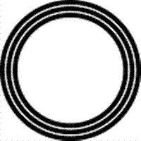 家紋 鯉のぼり 名前旗 五月人形 ひな人形用 家紋番号1144 輪(わ) 三重輪 さんじゅうわ 139839144