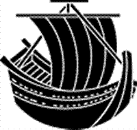 家紋　鯉のぼり　名前旗　五月人形　ひな人形用　家紋番号1737 帆(ほ) 帆掛け船 ほかけぶね 139839737