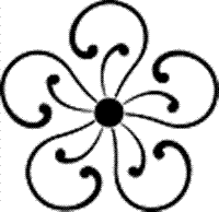 家紋 鯉のぼり 名前旗 五月人形 ひな人形用 家紋番号1994 蕨(わらび) 蕨梅 わらびうめ 139839994