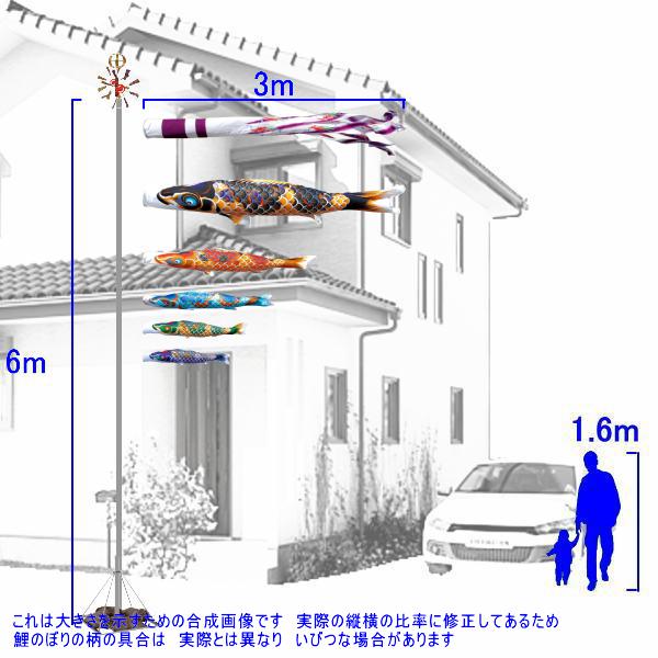 鯉のぼり 徳永 こいのぼりセット ちりめん京錦...の紹介画像3
