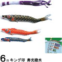鯉のぼり キング印 山本 こいのぼりセット 寿光 6m6点 寿光吹流し ノーマルセット 139730040