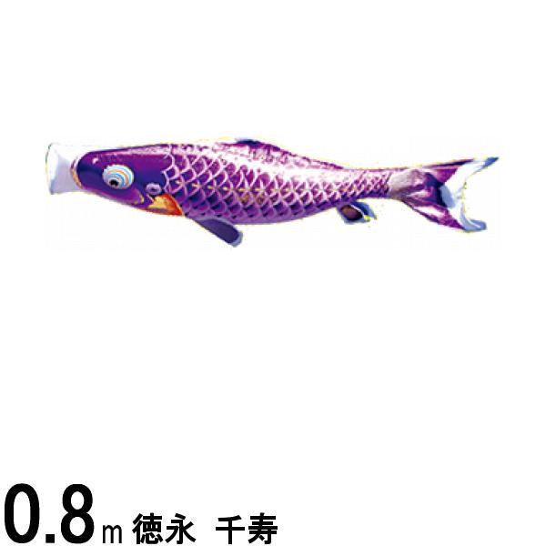 鯉のぼり 徳永鯉 こいのぼり単品 千寿 撥水加工 紫鯉 0．8m 139594241