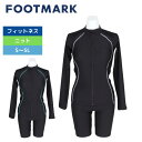 ★5%OFFクーポン対象★店内ポイント最大20倍★ フィットネス水着 レディース 水泳 24 長袖セパレーツ 0242703-1440 体型カバー 大きいサイズ SMLLL3L4L5L
