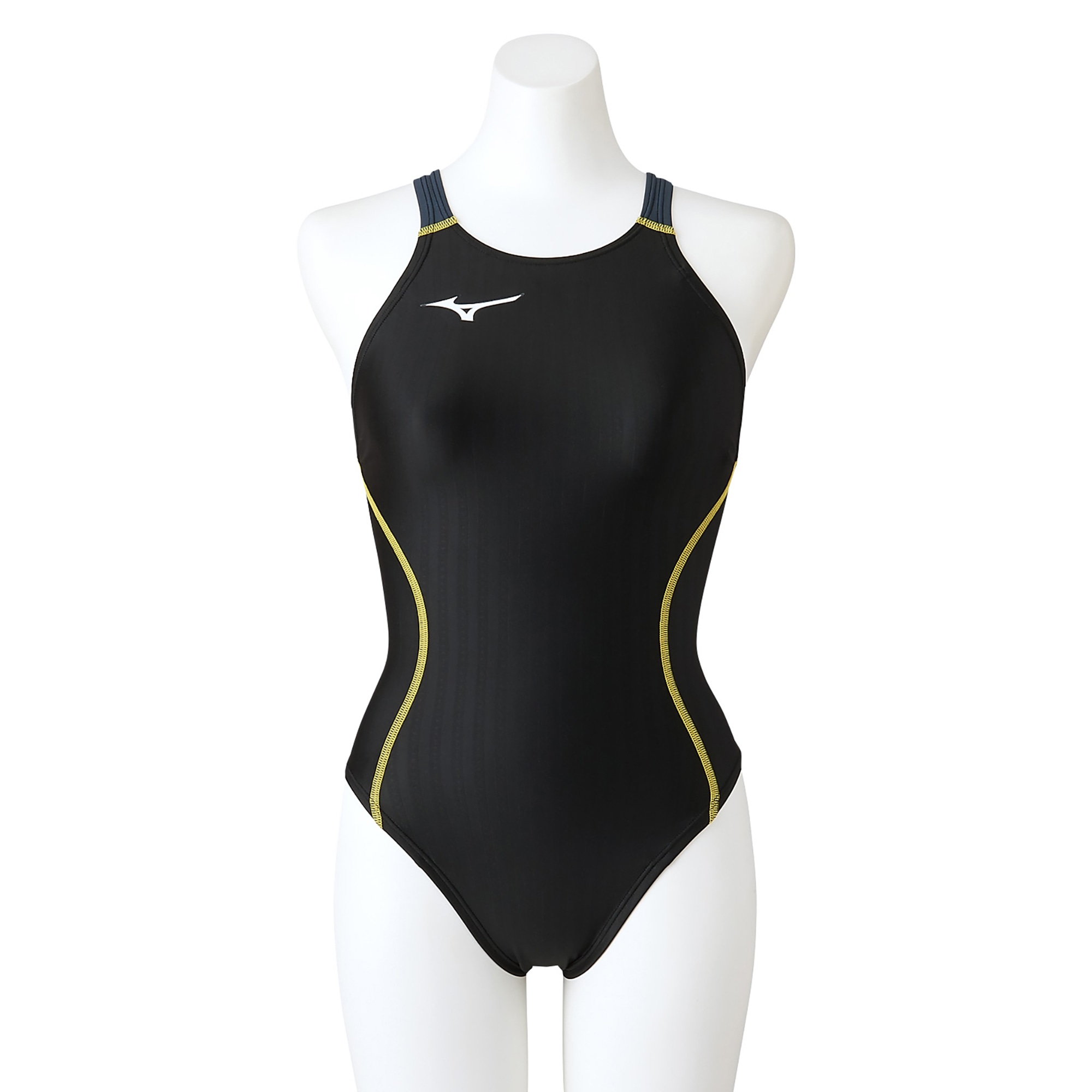 競泳水着 ジュニア 女子 ミズノ STREAM ACE ミディアムカット レースオープンバック ジュニア　ミズノ　MIZUNO　N2MA1424　競泳用
