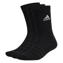 ★ポイント最大20倍★ アディダス adidas クッション クルーソックス 3足組 EBB96-IC1310