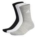 ★ポイント最大20倍★ アディダス adidas クッション クルーソックス 3足組 EBB96-IC1311