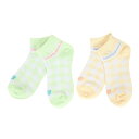 ★店内ポイント最大20倍★ ニューバランス New Balance ガールズ アンクルチェックソックス 2足組 LAS45710AS2|詳細画像