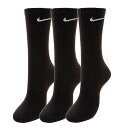 ★ポイント最大20倍★ ナイキ NIKE エブリデイ クッション クルーソックス 3足組 SX7664-010HO19