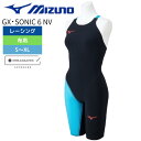 ★3000円OFFクーポン対象★ GX SONIC 6 NV ターコイズ ミズノ MIZUNO 競泳水着 レディース FINA承認 ハーフスーツ N2MGA70...