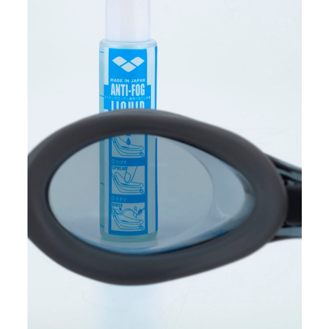 アリーナ 水泳 スイムゴーグル シルキー フィットネスゴーグル リノンくもり止め AS5SGG42U BKGY