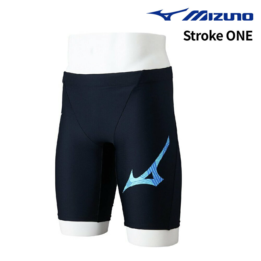 其它 - ★楽天スーパーSALE連動価格★フィットネス水着 水泳 Stroke ONE 長持ち スイム フィットネス用ハーフスパッツ 黒×青 S-LLサイズ N2JBD10492