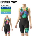 ★店内ポイント最大20倍★ 【2024年秋冬モデル】 フィットネス レディース アリーナ arena アクアエクサ ジム プール 女性 AS4FWF00W(4)