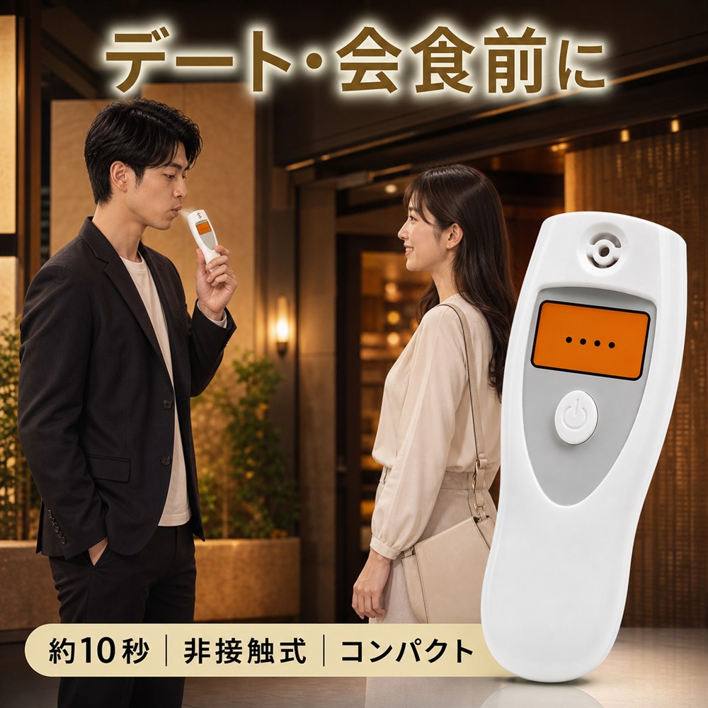 【2026年新登場】口臭チェッカー ブレスチェッカー 4段階表示 約10秒 携帯用 日本...