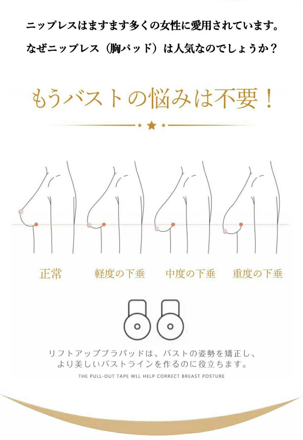 シール スピード発送 汗をかいてもはがれにくい ニップレス シリコン 女性 乳首カ...