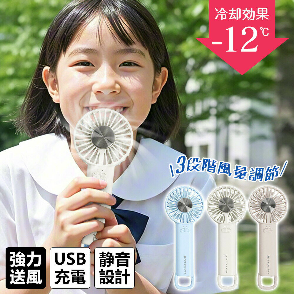 【2026年モデル】ハンディファン 冷却プレート 手持ち ハンディ 卓上扇風機 小型扇風機 -12℃ ...
