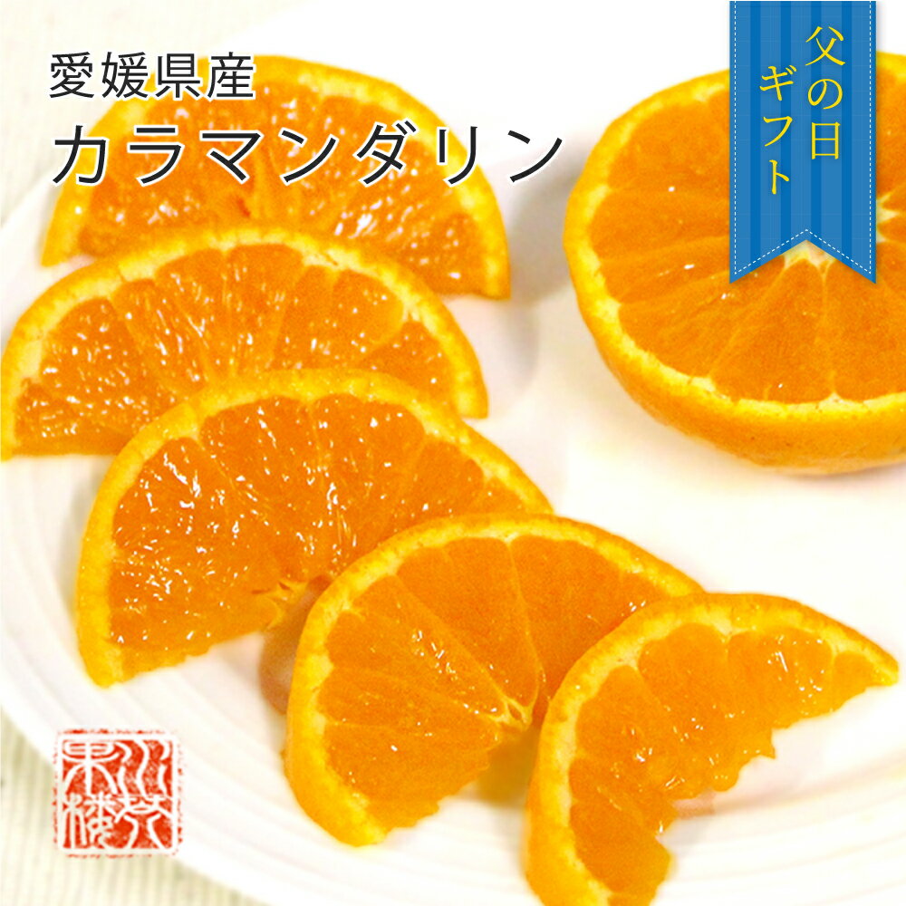 みかん 父の日 (6月10日～6月16日にお届け) 2024 メッセージカード付 愛媛県産 カラマンダリン 秀品 L〜2Lサイズ 約5kg 愛媛 フルーツ みかん ミカン プレゼント