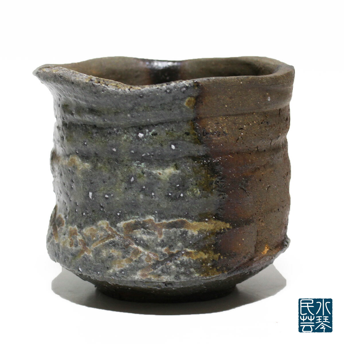 備前焼 胡麻 碗 細川敬弘 作 径10cm×高9cm 化粧箱入り さんぎり 汁椀 食器 ギフト 岡山県