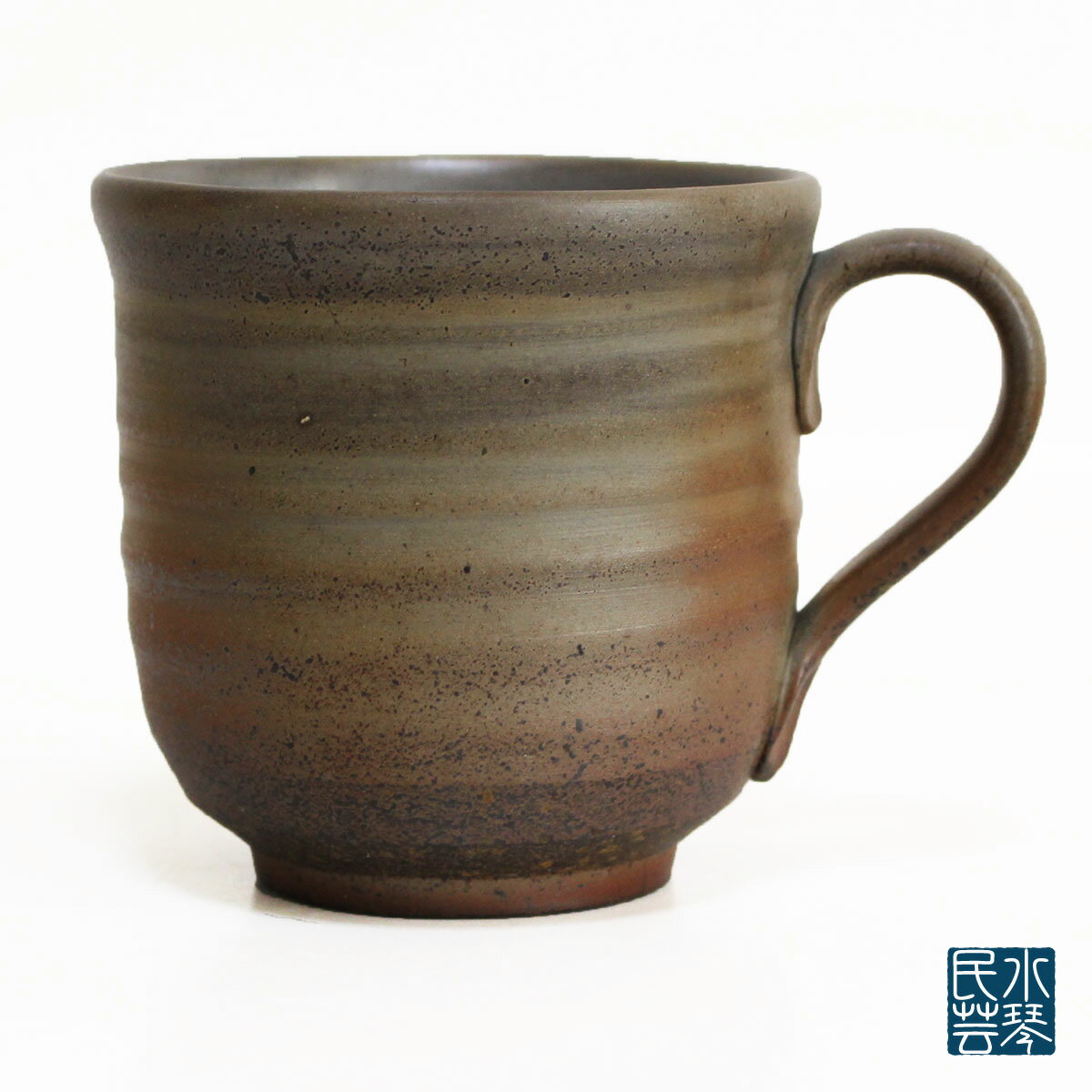 備前焼 桟切 コーヒーカップ 森本直之 作 8cm×8.5cm 化粧箱入り さんぎり 珈琲カップ ギフト 岡山県