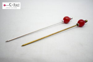 かんざし 和装 簪 ヘアアクセサリー ハンドメイド ガラス細工 とんぼ玉沖ノ島朱(あか) 宗像びーどろ 博多びーどろ粋工房 伊藤 幹生作 贈答品 ギフト お祝い ガラス【楽ギフ_包装】【楽ギフ_のし