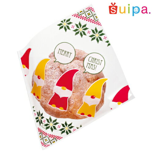 ■【日本製】クリスマス シュークリーム袋 トムテ 200枚