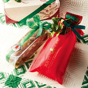 【クリスマス】不織布バッグ サック・ド・ノエル 1枚【袋 ラッピング シュトーレン】