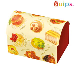 ■【菓子箱・ラッピング】パティスリー菓子柄 ドームBOX（内寸130×90×90H）5個