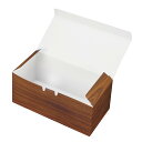 【送料無料】ワンタッチウッドBOX(ブラウン)S 200個【ギフトボックス　焼き菓子　プレゼント　箱】 2