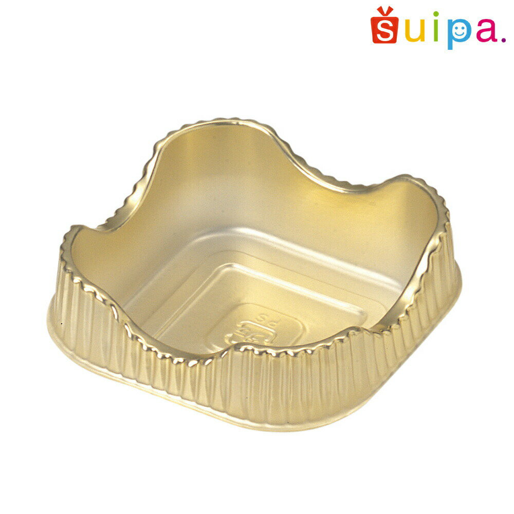 【ケーキトレー】ゴールド　ウェアー（角） 1,000個