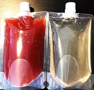 【送料無料】ゾウリムシパウチ500ml＋psb細菌パウチ500ml 　スタンドパウチ容器　めだか　ゾウリムシ　PSB