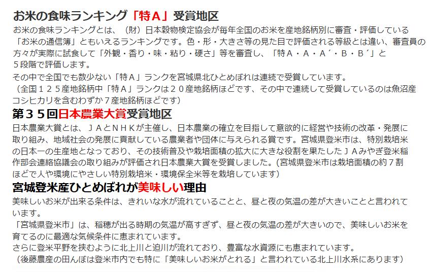 水彩マート楽天市場店の令和7年産 宮城県産 ひとめぼれ 『特別栽培米』 白米5k｜アングル3