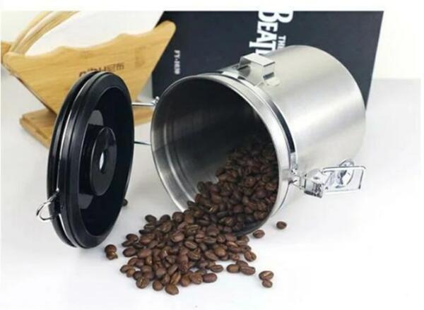 【ポイント2倍】コーヒーキャニスター コーヒー豆 キャニスター コーヒー豆保存 コーヒー豆 容器 ステンレス製 収納 円筒型 1200ML 1500ML 1800ML 密封容器 コーヒー缶 防湿保存缶 珈琲缶 紅茶 お茶 保存 キッチン 雑貨 北欧 シンプル ギフト オシャレ プレゼント 新築祝い