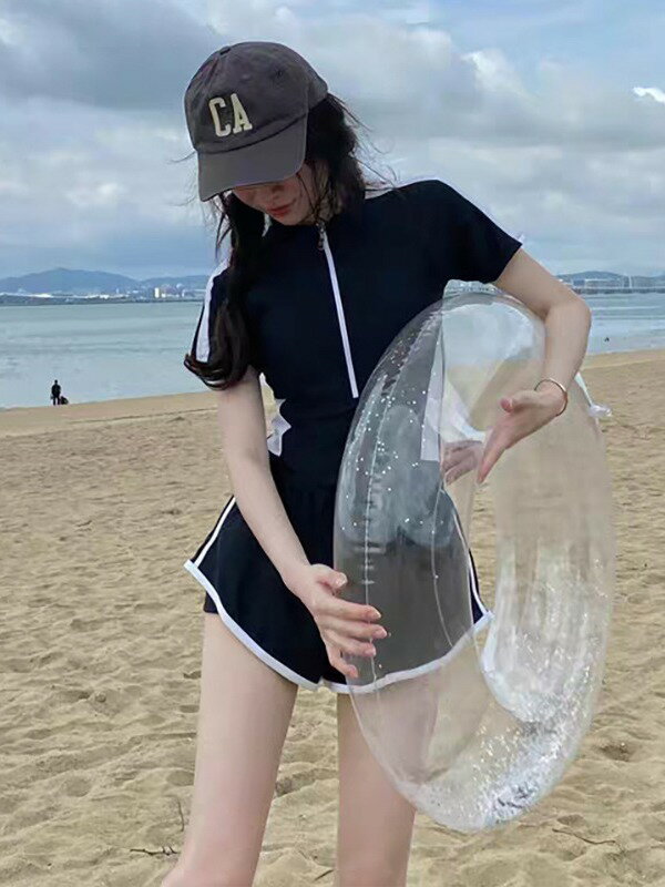 水着 レディース スクール水着 女の子 セパレート インナーがくっついた 水着 インナーパンツ付き 半袖 UVカット UPF50+ 女子 スクール 水着 日焼け止め 送料無料 子供水着 着痩せ キッズ水着 女の子水着 学校用水着 プール ビーチ 旅行 バカンス サーフィン