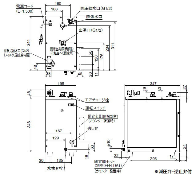 LIXIL・INAX 電気温水器 ゆプラス タ...の紹介画像3