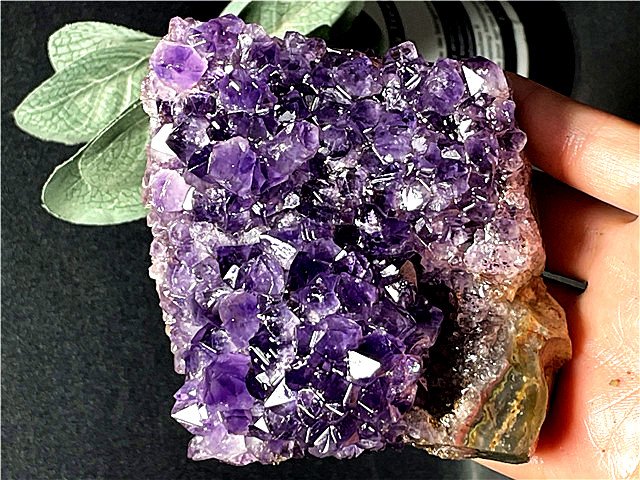 アメジストクラスター原石 家庭円満 天然ウルグアイ産 送料無料 133G09b...