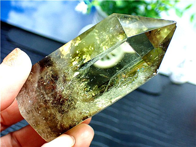 シトリンクォーツ 六角柱 原石 送料無料  パワーストーン 天然石 商売繁...