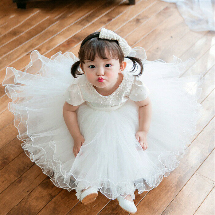 ベビー ドレス 結婚式 赤ちゃんドレス キッズ 子供ドレス フォーマルドレス 子ども...